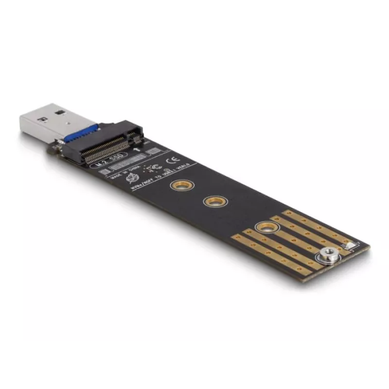 DeLOCK Combo Converter for M.2 NVMe PCIe or SATA SSD USB 3.2 Gen 2 Black