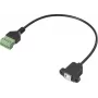 Renkforce USB 2.0 Adapter Cable[1x 2.0 Socket B - 1x Clamp Connection] RF-6443972 30 cm (RF-6443972)
