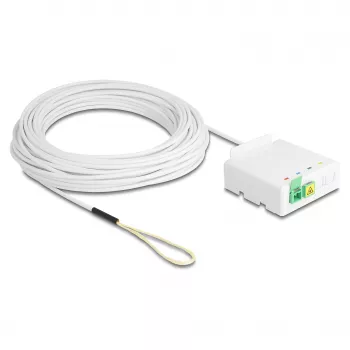 Optical Fiber Connection Box DELOCK 2 x SC/APC Simplex with 30 m G.657.A1 drop cable set