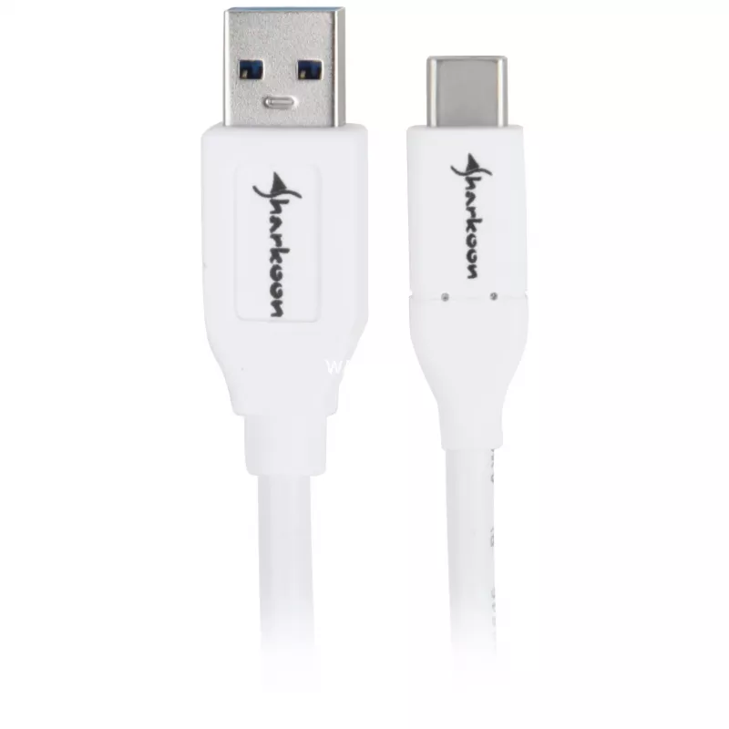 USB 3.2 Gen 2 Cable, USB-A Plug > USB-C Plug (White, 1 Meter)
