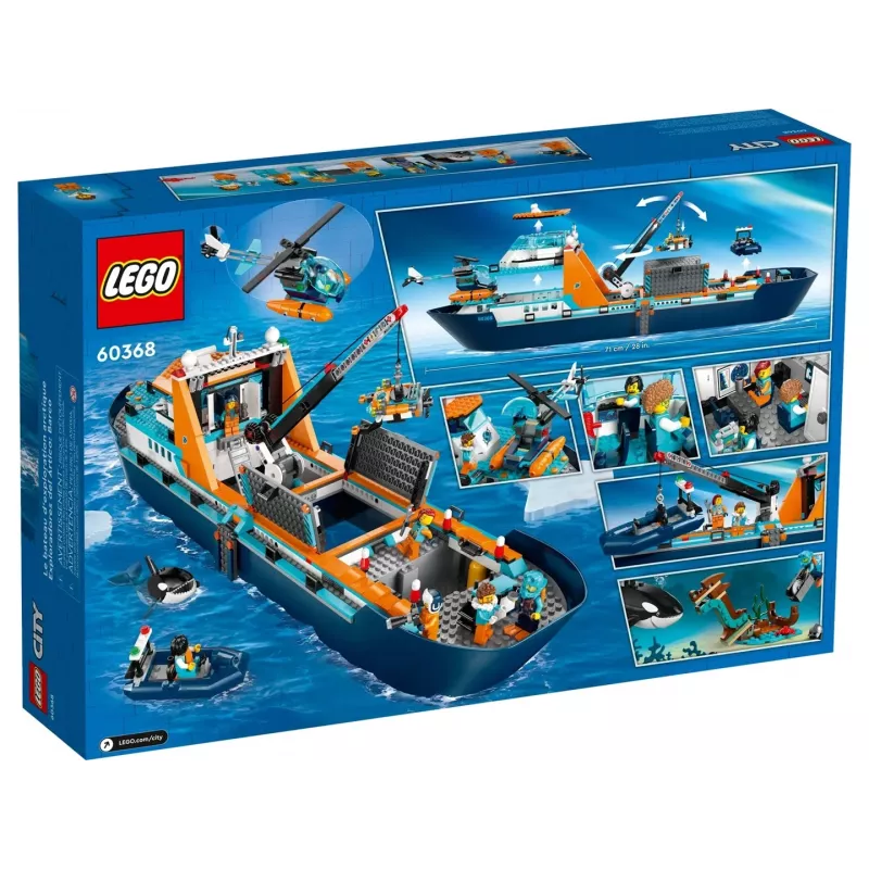 Construction toy LEGO City Arctic Exploration Ship 60368 — 815 pieces, 7+ years, includes 4 minifigures