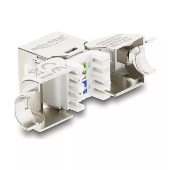 RJ45 Keystone Module Socket Cat.6A DELOCK 90798 — LSA termination