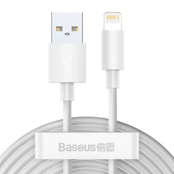 Baseus TZCALZJ-02 mobile phone cable White 1.5 m USB A Lightning