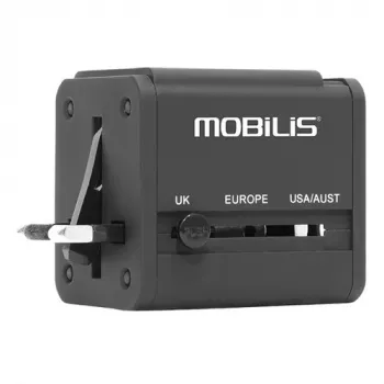 Worldwide Travel Adaptor 2 USB (100-240 V - 2X0.5A)
