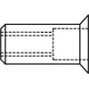 Blind Rivet Nut GESIPA M6 9×17 mm for 1.5–4.5 mm, 90° Countersunk Head
