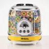 Ariete 155 Toaster Positano, 810W, 2 slices, 6 browning levels, Crumb tray, Defrost function, Automatic ejection, Without clamps