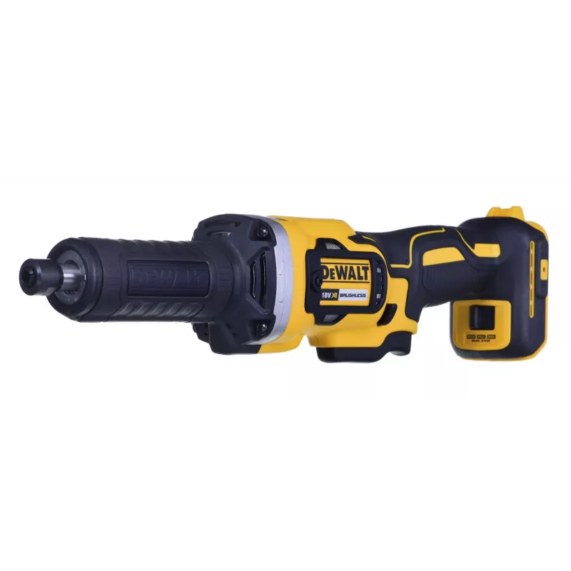 Straight die grinder DeWALT DCG426N-XJ, 18V battery, 5000–25000 RPM, collet Ø up to 6 mm, 760 W output, 1.19 kg