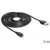 USB Cable DeLOCK EASY-USB 2.0-A - USB 2.0 micro-B 3m