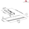 Maclean MC-757 Keyboard and Mouse Holder Tray for Desk 67cm Surface
