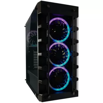 LC Power Gaming 709B Solar_System_X - Tower - ATX - without Power Supply - Black - USB/Audio (LC-709B-ON)