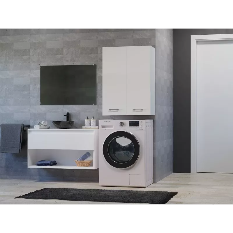 Topeshop POLA MINI DD white bathroom storage cabinet White