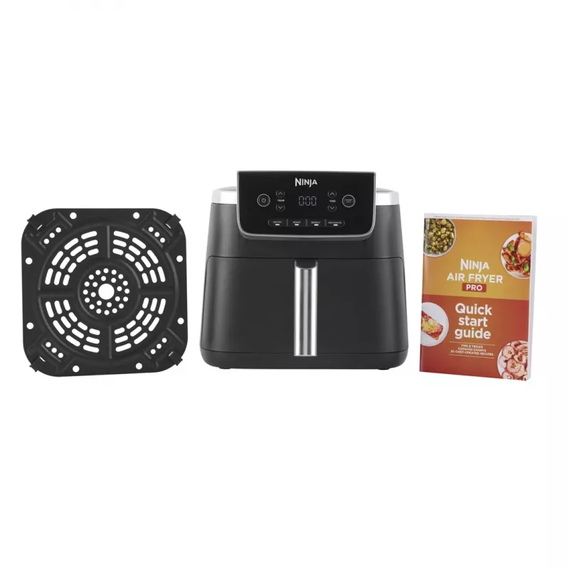 Hot air fryer Ninja AF140EU single 4.7 L 1750 W Black, 4 programs, LCD, crisper plate