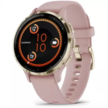 Garmin Venu 3S 3.05 cm (1.2) AMOLED 41 mm Digital 390 x 390 pixels Touchscreen Gold, Rose Wi-Fi GPS (satellite)