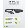 Goobay | HDMI Switch 3 to 1 (4K @ 30 Hz) | 58487 | Black | HDMI female | 3 HDMI female | 0.58 m