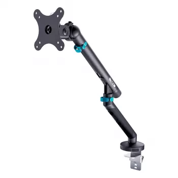 Monitor mount DIGITUS Single design for up to 35 inch screens, clamp, 10 kg, VESA 75x75–100x100, tilt -45–90°