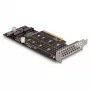 DeLOCK PCI Express x8 Card to 2 x internal NVMe M.2 Key M Bifurcation Low Profile