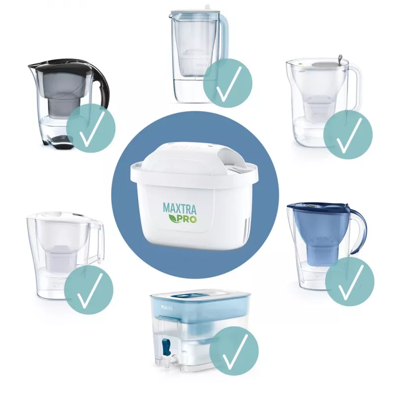 Water filter cartridge BRITA Maxtra+ Pure Performance, technopolymer, 150 L capacity, 3 pcs