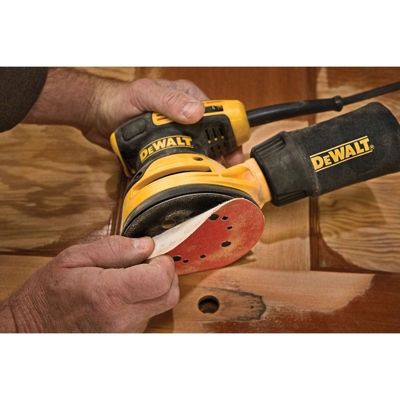 Orbital sander DeWalt DWE6423-QS, 280 W, 8,000–12,000 OPM, 2.6 mm orbit, 1.28 kg