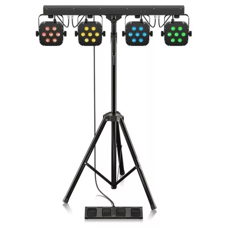 Behringer STAGE TRI LED BUNDLE ST1 Set 4xLEDPAR with controller + Stand