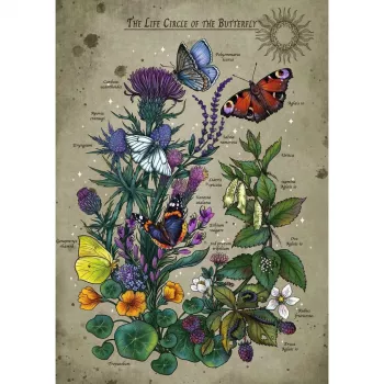 Jigsaw puzzle Ravensburger Circle of Life Butterfly 1000 pieces