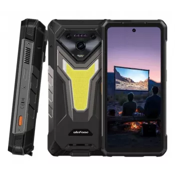 Smartphone UleFone Armor 34 Pro 5G Plus — 6.95 inch 1080x2460, MediaTek Dimensity 7300, 16 GB RAM, 512 GB, 50 MP triple, 25500 mAh, Dual SIM, Android 15, IP68/69K