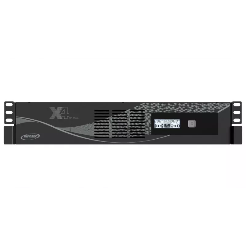 Rackmount UPS Infosec X4 2000 RM Plus 2 kVA / 1200 W, 10 Type F outlets, LCD, Line-Interactive