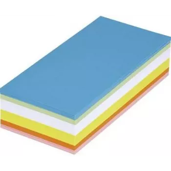 Maul Moderation Cards 6394199 Rectangle 20,5 x 9,5 cm White, Yellow, Orange, Red, Green, Blue, 250St (6394199)