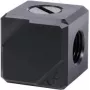 Alphacool Eiszapfen Connection Terminal 4-way G1/4 IG - Black Acetal (17557)