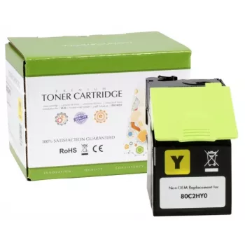 Compatible Static-Control Lexmark 802HY (80C2HY0), Yellow, 3000 p.