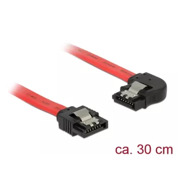 SATA cable DeLOCK 83963 0.3 m SATA 7-pin Black Red