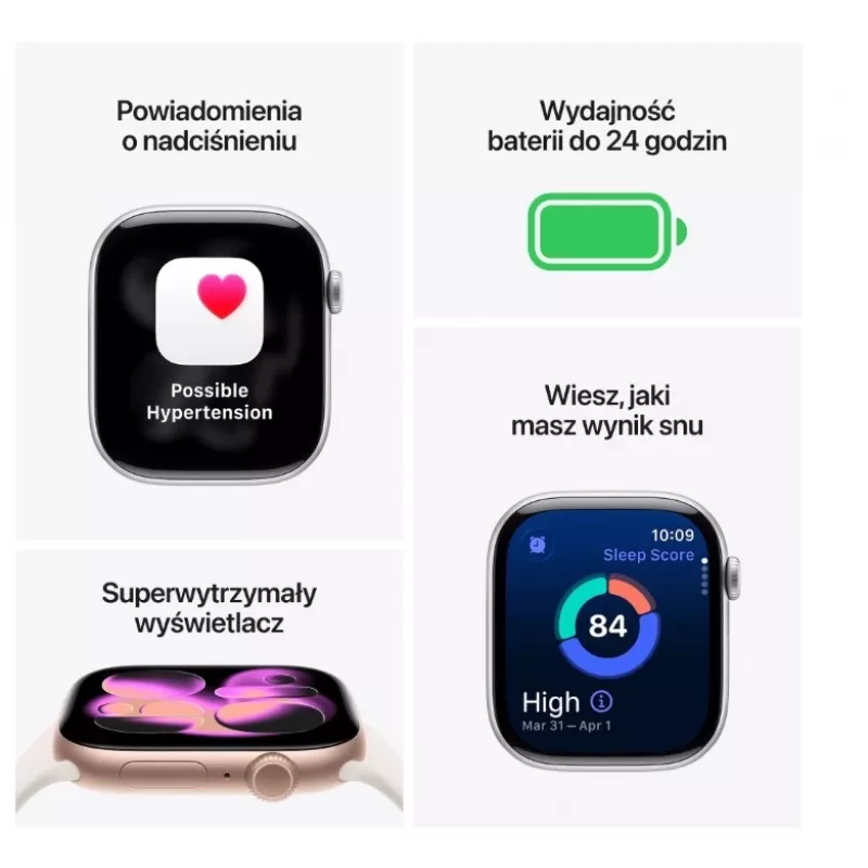 Smartwatch Apple Watch Series 11 GPS + Cellular 42mm Slate Titanium Case Black Sport Band S/M