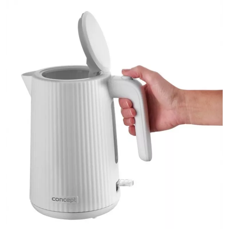 Electric kettle Concept Solution RK2390, plastic body, 1.7 L, white