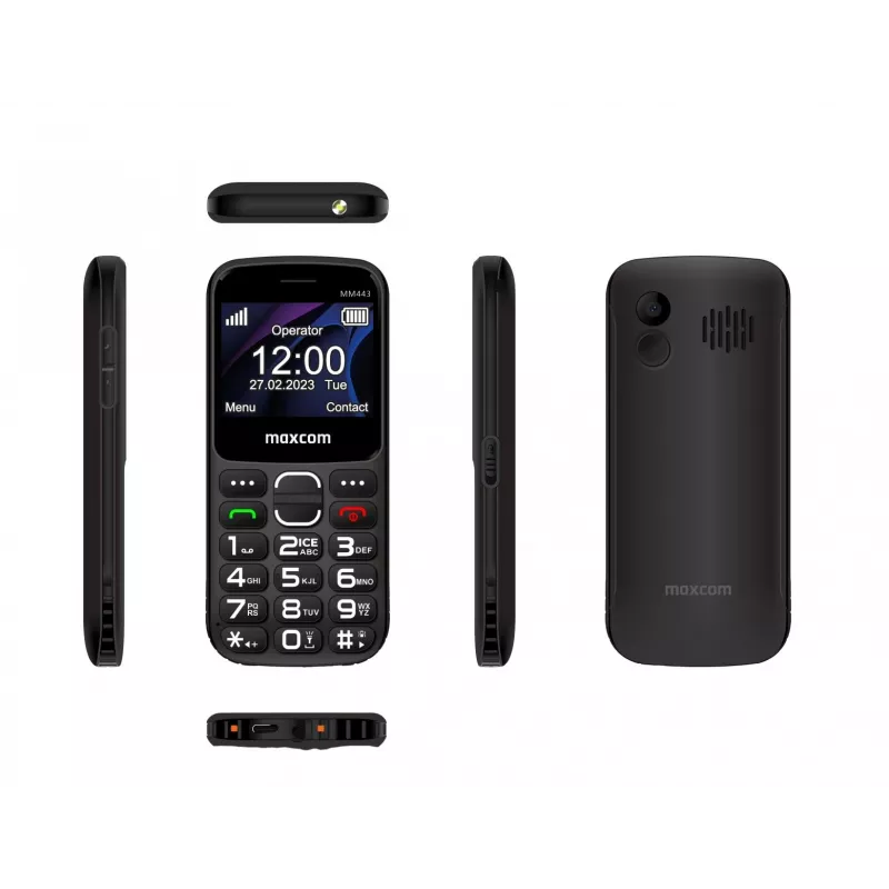 Maxcom Comfort MM443 S Nabjacou Stanicou ierna/black