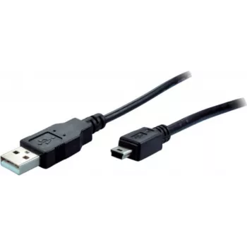 USB Cable S/CONN 14-16035 USB 2.0 2m Mini-USB B USB A Black