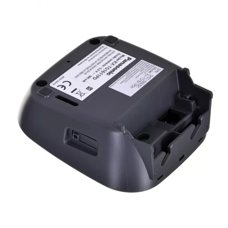 DECT telephone Panasonic KX-TG1611, black, 1.9 GHz, 1.25 inch display, up to 15 h talk, 50-contact phonebook