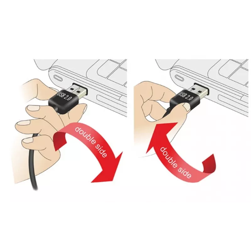 USB Cable DeLOCK 1m USB 2.0 A - B m/m Black