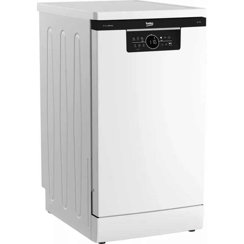 BEKO Free standing Dishwasher BDFS26120WQ, Energy class E, Width 45 cm, 6 programs, Inverter motor, Third drawer, White