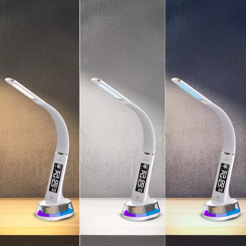 Desk lamp Hawk HW-LAMP05 White LED adjustable — compact LED task lamp with adjustable arm