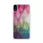 Smartphone case iKins for iPhone XR – water flower design, white