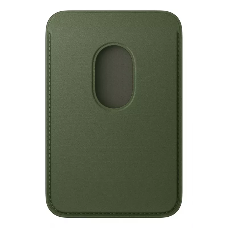 Card holder Apple iPhone FineWoven Wallet with MagSafe Moss Green Microtwill