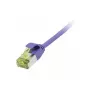 Patch Cable RJ45, CAT6A 500Mhz, 0,25m, lilac, U/FTP, slimline Round d=3,8mm, TPE/LSZH(Superflex), AWG32, with Cat.7 Raw Cable, Synergy 21 (S217391V3)