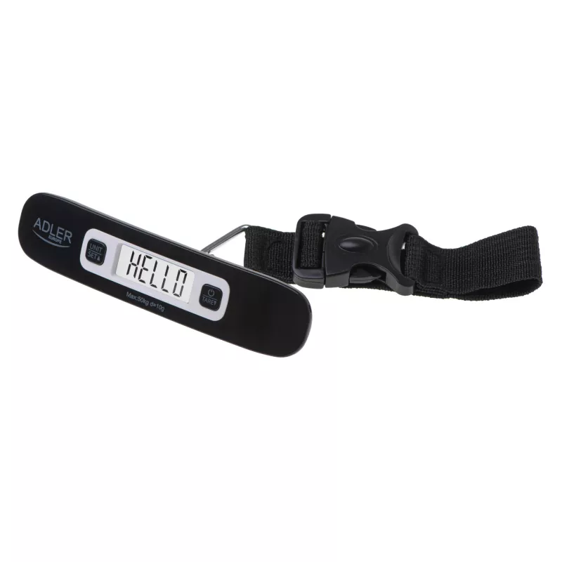 Adler Travel Luggage Scale AD 8190 Auto power off Maximum weight (capacity) 50 kg Low Battery Indicator; Overload Indicator; Measurement Range: From 50g to 50kg