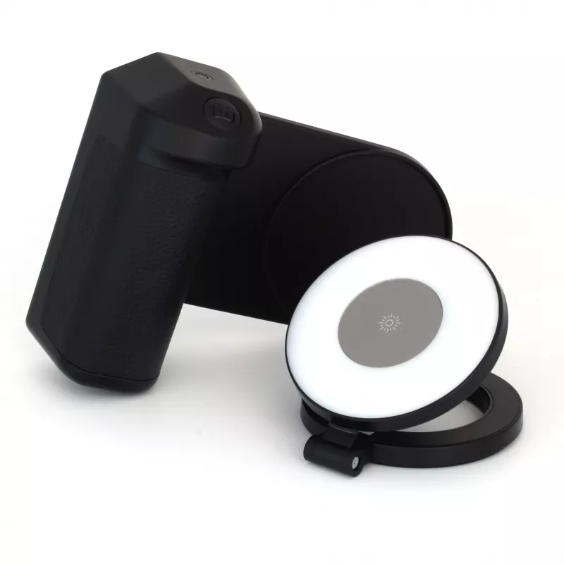 Selfie light RealPower Selfie MagFree LED Black White ABS PU