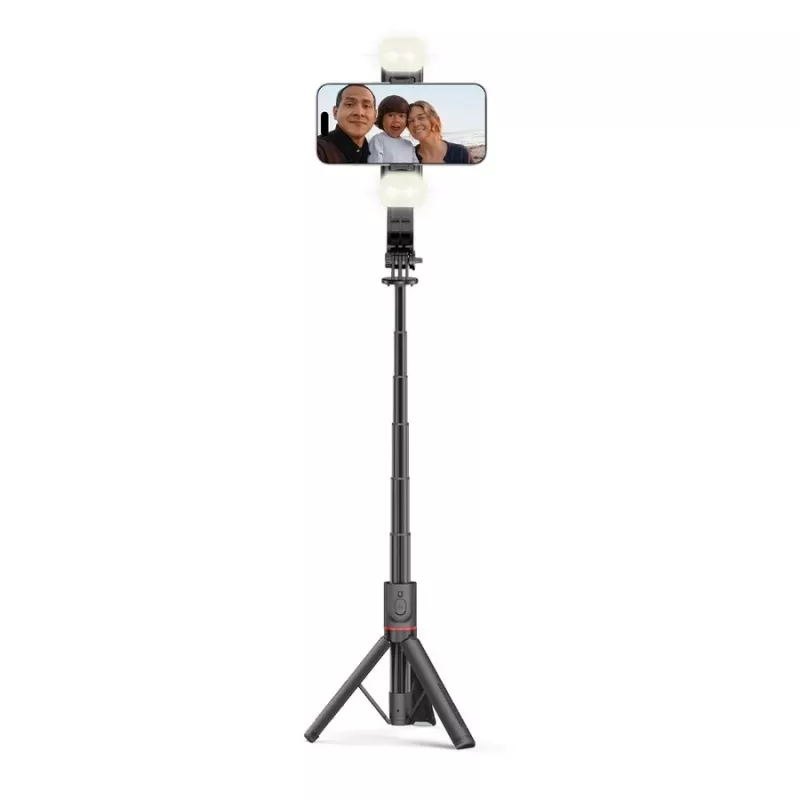 Tech-Protect L05S Selfie Stick stand LED lamp Bluetooth-Remote Control