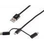 USB cable ShiverPeaks BS14-50068 1m USB A Micro-USB B Black