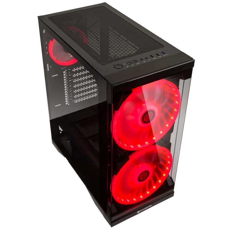 SILENOS PRO black version with ARGB fan tempered glass