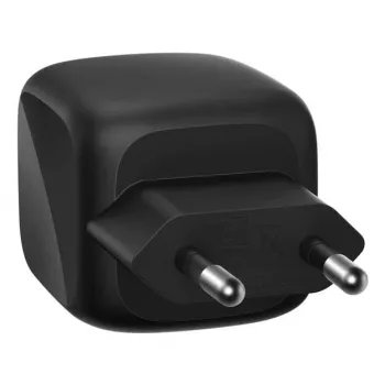 Indoor AC Fast Charger Belkin WCH019kqBK — 2× USB‑C, Black, OVP/OC/OT/SC Protection