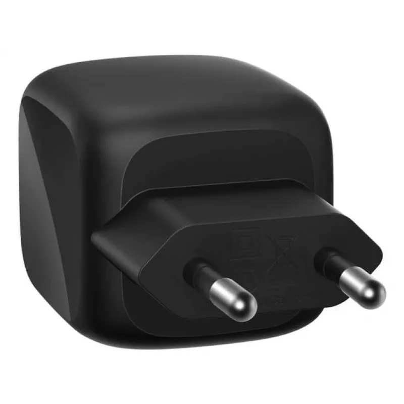 Indoor AC Fast Charger Belkin WCH019kqBK — 2× USB‑C, Black, OVP/OC/OT/SC Protection