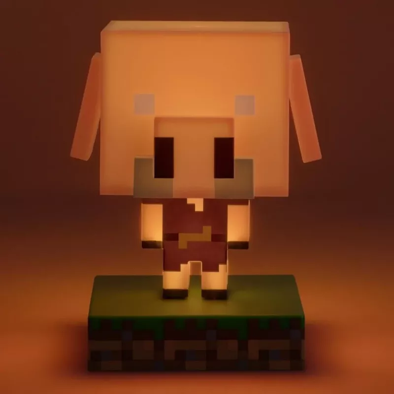 Table lamp Paladone Icon Light PP14431MCF Piglin LED, decorative gaming-themed design