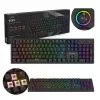 Gaming keyboard SAVIO STYX BROWN — mechanical Outemu Brown, QZERTY US International, RGB, USB, full-size 104 keys, black